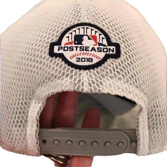 New Era LA Dodgers 2018 Postseason Hat 9FORTY Adjustable Mesh Back - Picture 2 of 10